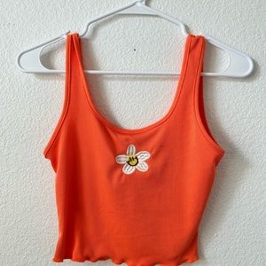shein orange tank